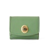Hazel Trifold Wallet, Natural Stone, Mini Wallet, Women's, retro green