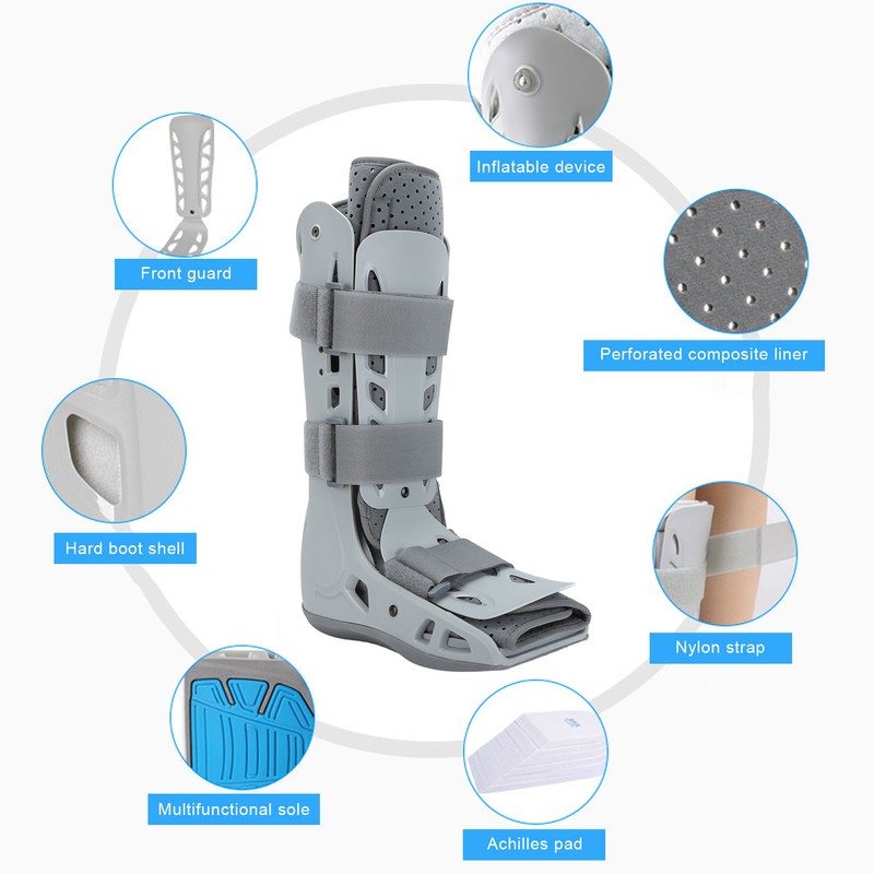 Walker Brace Achilles Boot Breathable Short Broken Toe Fracture Foot