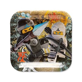 American Greetings Ninjago Paper Dessert Plates, 8-Count