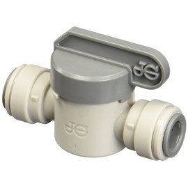 John Guest Grey Acetal Shut Off Valve Connection 1/2 inch Tube OD (One Supplied)