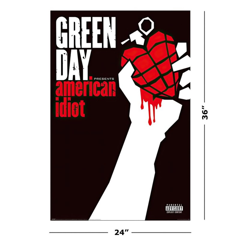 Green Day - Music Poster (American Idiot - Album Cover)