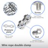 CEEYSEE 10Pcs Heavy Duty Wire Rope Clips M3 304 Stainless
