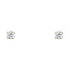 14k Yellow Gold Round Solitaire Basket Set Stud Earrings with