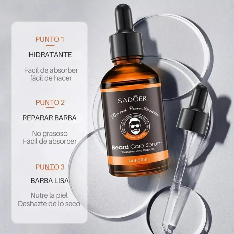 Serum Tónico Aceite Crecimiento Barba Bigote Cabello Men F