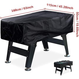 Foosball Cover Foosball Table Cover Protection Waterproof Outdoor/Indoor UV Resistant - 63 x 45 x 20 inch