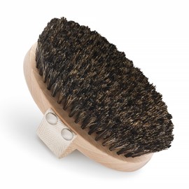 HHUUMM Massage Brush - Dry Brush - Body Handmade Massage Brush - Body Brush Reduce Cellulite - Brush Soft Bristles Wild Boar Brush - Body Care Natural