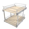 2 Tier Pull Out Cabinet Organizer 15" W X 22"