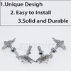 License Plate Bolts, 4 pcs Universal Wolf Style Stainless Steel