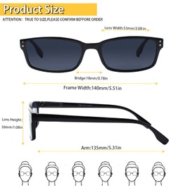 Kerecsen 4 Pack Reading Glasses for Women Men Sun Readers Sunglasses Spring Hinges Lightweight Eyeglasses (4 Pack 4Black/Gray Lens, 1.5, diopters)