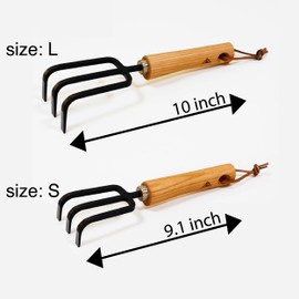 Hand Cultivator by Nokaji Yamago – Premium Japanese Garden Tool, Forged by Master Blacksmiths in Sanjo, Japan (Small)