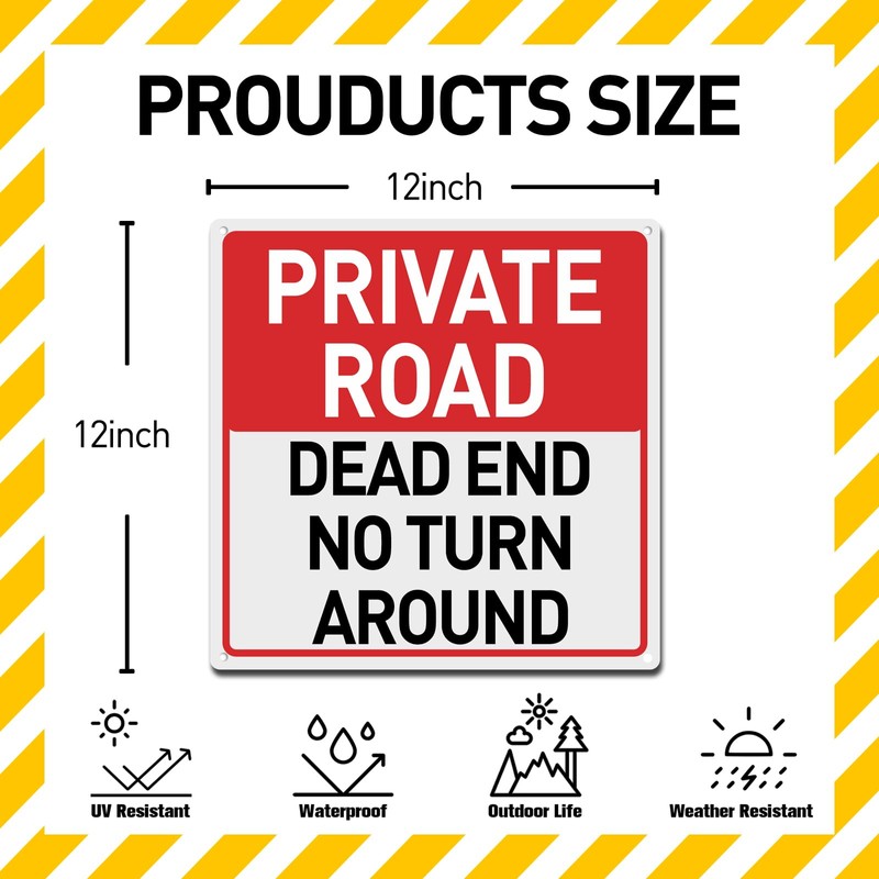 BTHUKO “Private Road - Dead End, No Turn Around” Metal