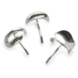 JewelVOX Pony Hook, Hair Cuff, Hair Accessories, Set of 3, Metal, Hair Arrangement, Stylish, Adult (Silver)