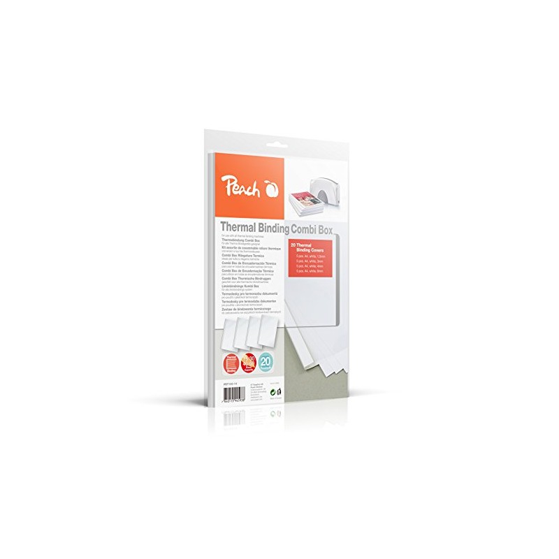Peach PBT100-14 Combi Box für 20 Thermobindemappen, 15-60 Blatt, A4,