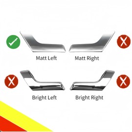 POETRYXIAO Door Handle Interior Replacement Set, Matt Silver Interior Door Handle Left Side Kit, Compatible with Mercedes W204 X204 C/GLK Class (Left)