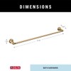 Delta Saylor (1-Pack) 24'' Towel Rack for Bathroom Champagne Bronze