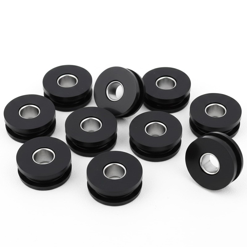 10PCS M8 Rubber Grommets Buffer Washers, Soft Rubber with Steel