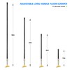EHDIS 15''-58'' Long Handle Adjustable 4'' Razor Blade Scraper Tool
