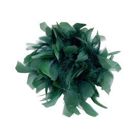 Elegant Feather Flower Large Brooch Lapel Pins for Women Men Wedding Party Dance Banquet Big Pins for Floral Shawl Dress Suit Clothes Accessories Corsage Brooches Jewelry Gifts 7.87in (Dark Green)