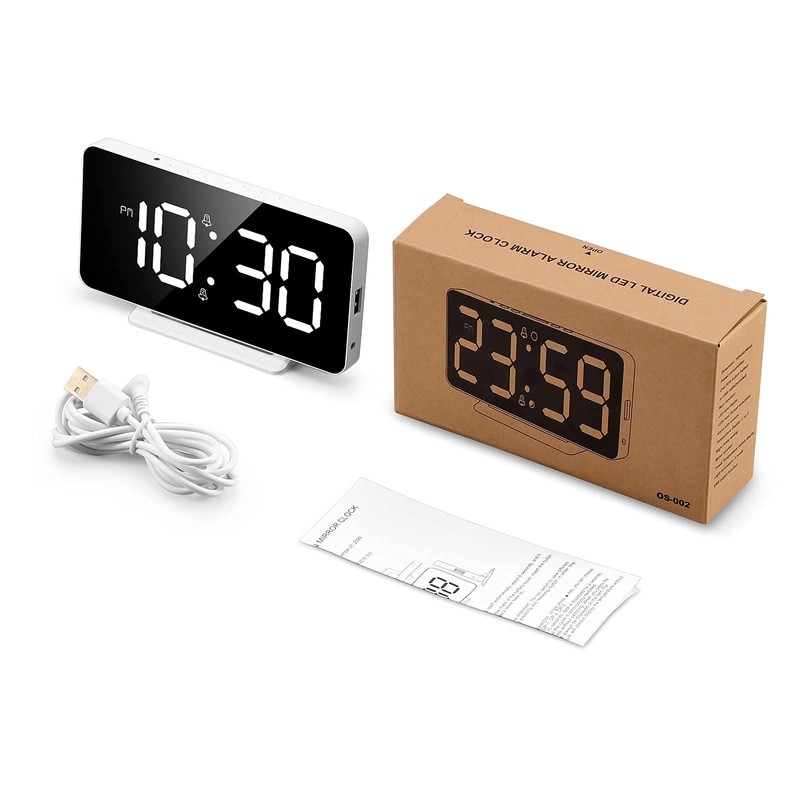 KeeKit Digital Alarm Clock, LED Alarm Clock with 6.5’’ Large