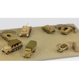 Pit Road 1/144 SPK Series German African Corps (Battle of Tunisia) Plastic Model SPK03 (Scene)