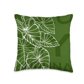 Kalo My Kupuna - Uluna Collection Throw Pillow