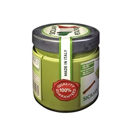 Sicilian Bronte Pistachio Spread - Gluten Free - NO Preservatives - NO Artificial Color - Gourmet Condiments - Net WT 7.05 oz ( 200g ) - Made in Italy ( Sicily - Bronte )