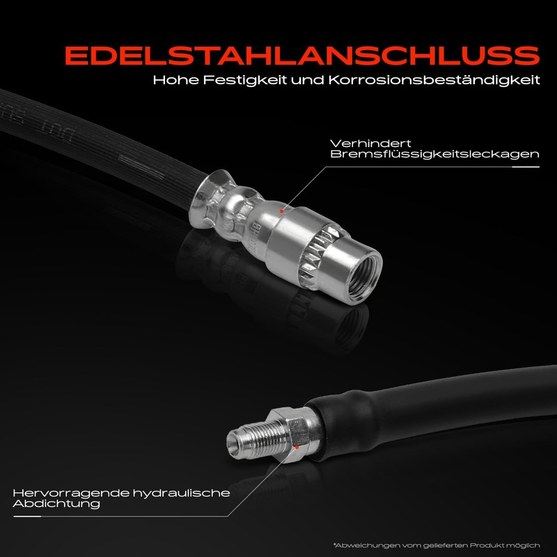 Frankberg Front Brake Hose, Brake Hoses, 410 mm, Compatible with