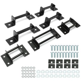 Kojem 3rd Row Seat Brackets Compatible with 2000-2014 Tahoe GMC Yukon Style Split 3rd-Row Seats with Strikers and Bolts Black Steel