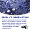 Innfeeltech Electrolytic Capacitors 220uF 16V Aluminium Radial Electrolytic Capacitors Pack