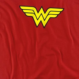 Popfunk DC Wonder Woman Logo Mother's Day Unisex Adult T-Shirt - Large, Red