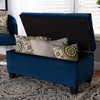 Baxton Studio Ottomans, Navy Blue/Black