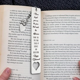 Going Away Bookmarks Gift for Coworker, Leaving Gift for Book Lover, Thank You Bookmarks Gift for Friend, Reading Gift for Friend, New Job Gift for Friend,Book Lover, WB140