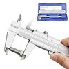 BAIQI Vernier Caliper Measuring Tool,0-6"/0-150mm Manual Stainless Steel Caliper,High Accuracy