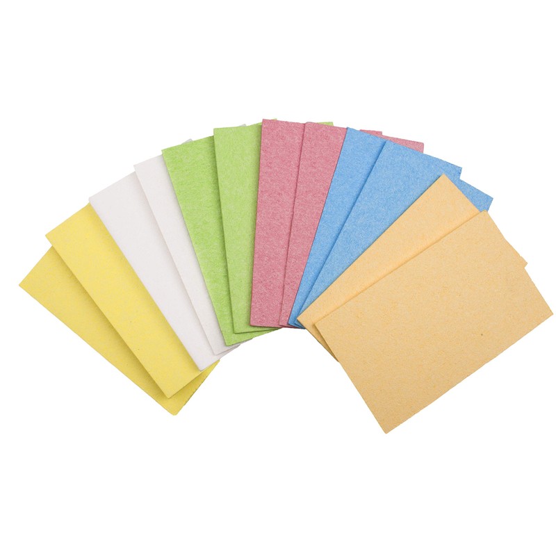 ARCLIBER Cleaning Scrub Sponge,Cellulose Non-Scratch for Kitchen,Bathroom,Cars,Colorful Compressed Sponge (18
