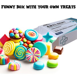 6Pcs Funny Joke Pill Boxes, Rude Prank Gag Gift Box, Novelty Birthday Gifts Secret Santa Valentines Gifts for Men Boyfriend Dad, Funny Christmas Stocking Filler Xmas Presents Boxes