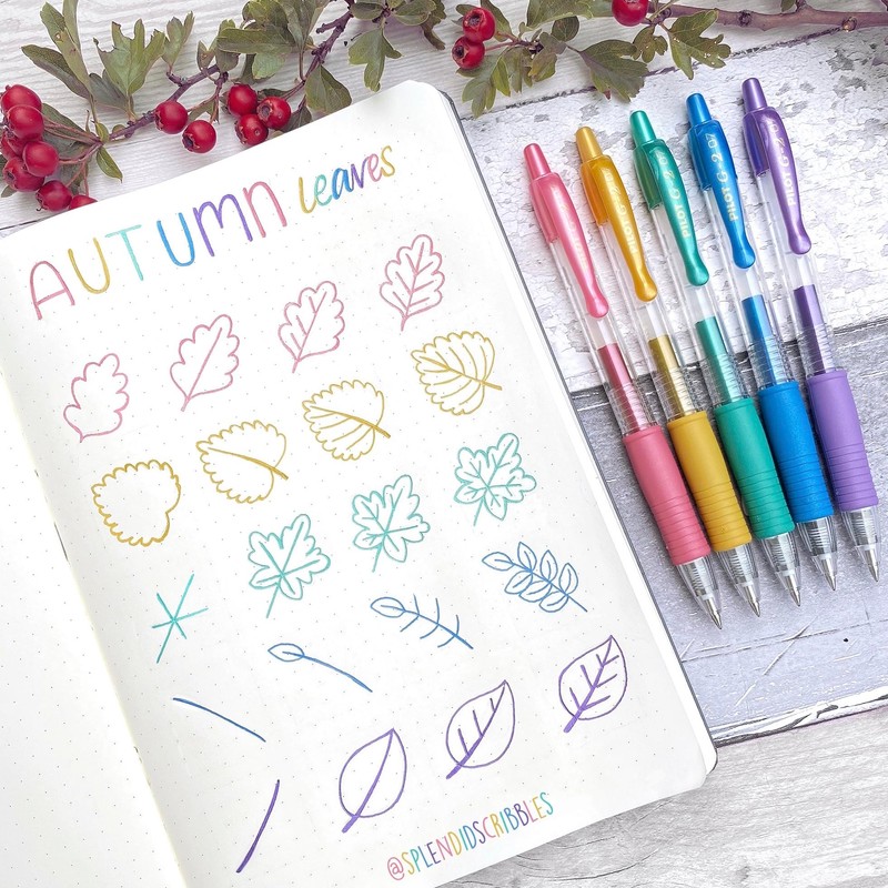 Pilot G2 Premium Metallics Gel Pens, Gel Roller Pens, Fine