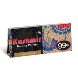 Kashmir Unbleached Filling Papers Contains perfect 1 1/2 Size Unrefined, Raw with Complementary LED Lighter Wonderful Combination Comes with - Pack of 24