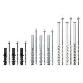 Hanger Bolts - Galvanised Steel, 100-220 mm, 8 mm Thread, Perfect for RainWay Pipe Clamps - RainWay Accessories (Pack of 10, 100 mm)