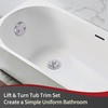 PRIMSOPH Lift Turn Tub Drain Trim Kit with Two Hole