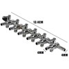 Movoja AQ Air Aquarium Air Distributor, 6 Ways, Continuously Adjustable,