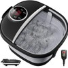 Bubble Foot Spa with Heat, Vibration, Red Light, 22 Rollers,