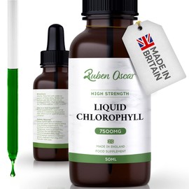 Chlorophyll Liquid | UK Sourced | 2 Month Supply 60 Servings | High Strength 125mg Liquid Chlorophyll Drops - As seen on TikTok