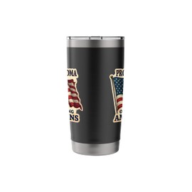 Proud Grandma Of Two Young Americans Grandmother Grandchild Stainless Steel Insulated Tumbler