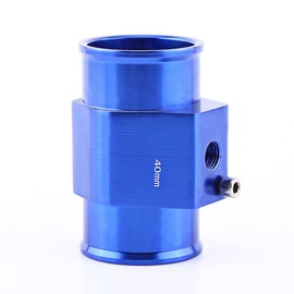 Water Temperature Sensor Adapter, Car Water Temp Joint Pipe Adapter Universal Aluminum Water Temperature Sensor Hose Gauge Adaptor(40mm)