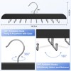 RESOVO Upgraded Tie Rack Hanger with 20 Foldable Metal Hooks,