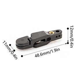 Downrigger Release Clip, 6 Pieces Heavy Tension Power Grip Plus Release Clips, Fishing Downrigger Clips for Offshore Fishing, Planer Board, Weight, Kite Pro Snap Weights (Black)