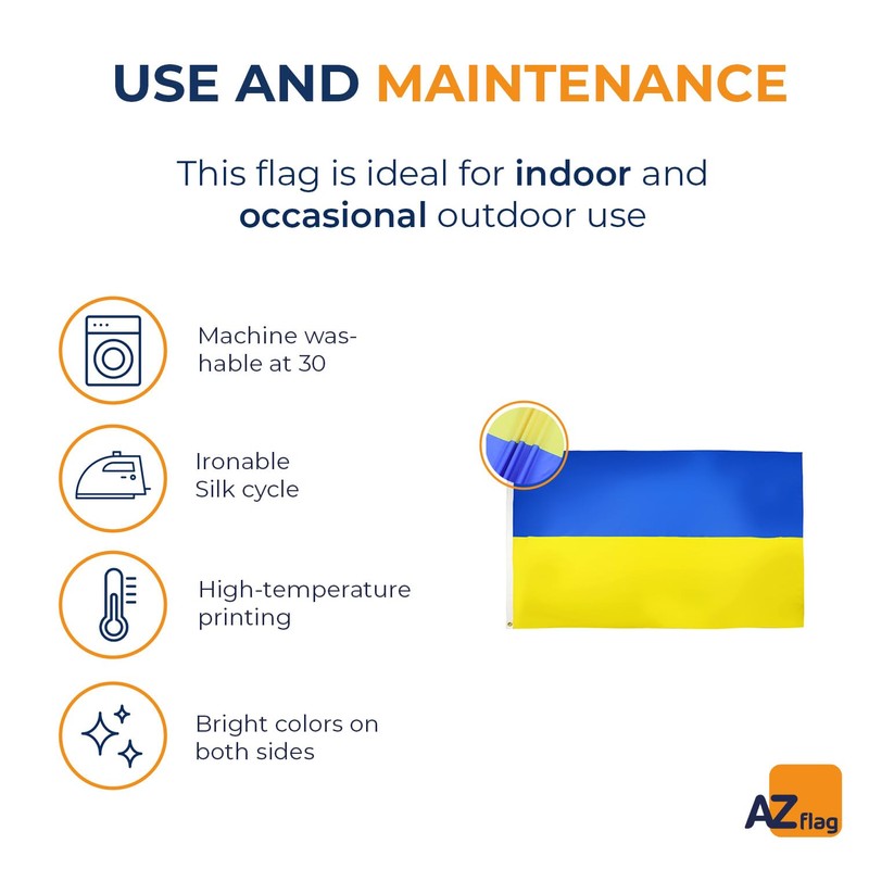 AZ FLAG - Ukraine Flag - 2x3 Ft - 100D