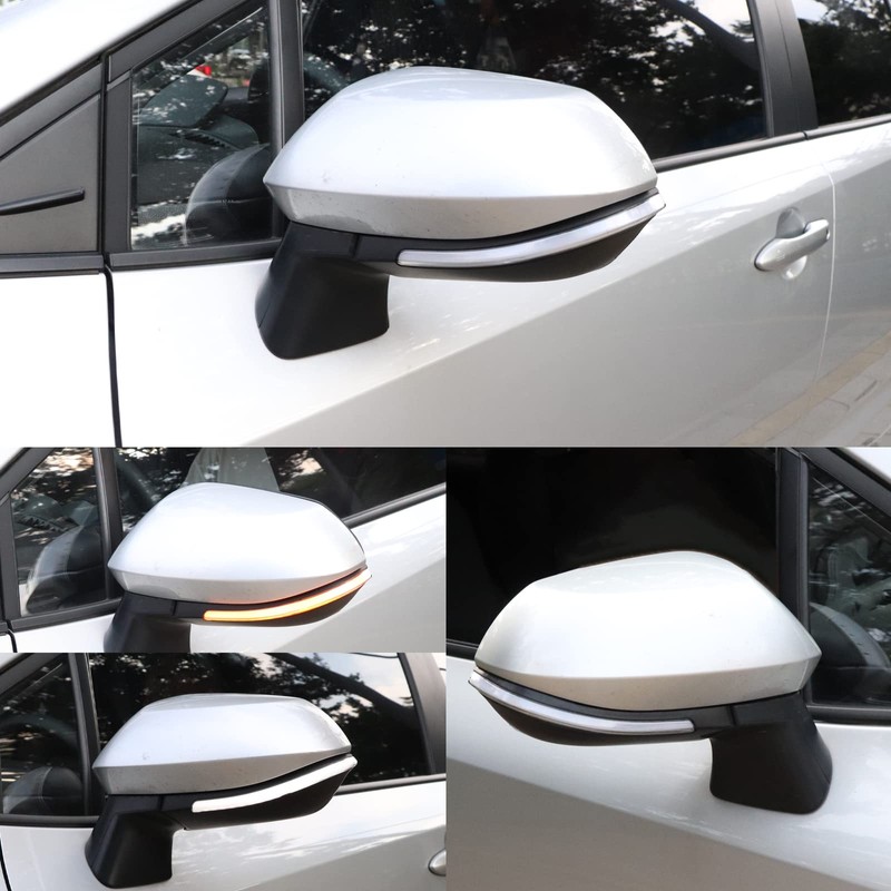 PGTOPONE Switchback White/Amber LED Side Rearview Mirror DRL Sequential Flash