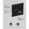 VCELINK 2 Gang Brush Wall Plate (Black, 2 Pack), Cable