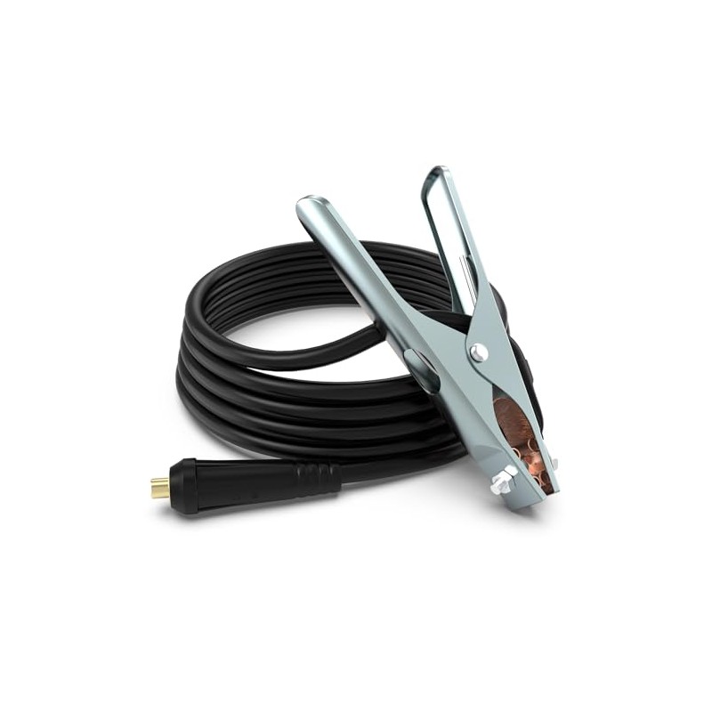 TOOLIOM 160A Welder Gound Clamp-Dinse 10-25 Connector Earth Copper Grip